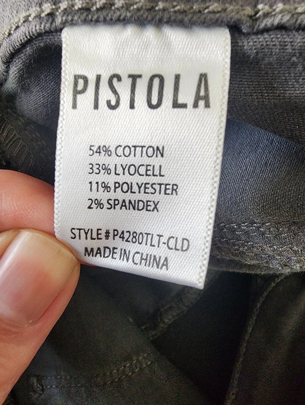 NWT Pistola Tammy High Rise Tencel Utility Shorts Cloudy Charcoal Grey Size 32 - Picture 10 of 11